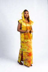 Batik Desires - Sleeveless Poncho w/Hood