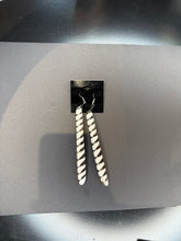 Long Zebra Print Dangle Earrings - Statement Animal Print Jewelry