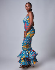 Ankara Elastic Form Fitting Dress