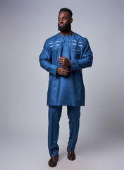 Heritage Embroidered Men’s Set – Sahara Stone