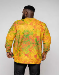 Batik Men's Long Sleeve Shirt - YvonneEx