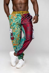 Linen Batik Cargo Pants