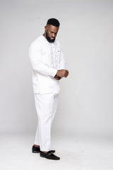 Polished Cotton Men's Long Sleeve with Embroidery