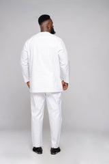 Polished Cotton Men's Long Sleeve with Embroidery