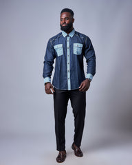 Denim Fusion Shirt - LS