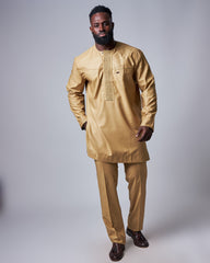 Men’s Classic Suiting Tunic Set – Desert Sand Edition