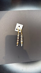 Spiral Wire Wrapped Bone Stick Earrings - Tribal Dangle Earrings