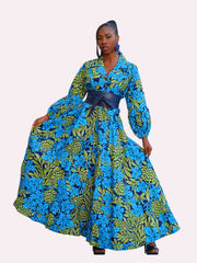 Premium African Print Abena Dress