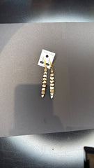 Spiral Wire Wrapped Bone Stick Earrings - Tribal Dangle Earrings