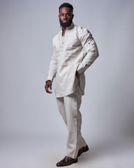 Men’s Embroidered Linen Set