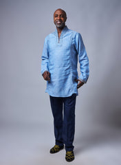 Men's Breathable Linen Shirt - Slim Fit for Summer