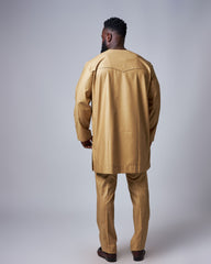 Men’s Classic Suiting Tunic Set – Desert Sand Edition