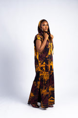Batik Desires - Sleeveless Poncho w/Hood