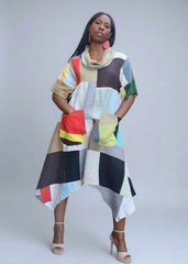 Linen Patched Dress