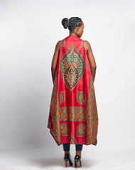 Ankara Women Pinaford Reversible Women Vest - YvonneEx