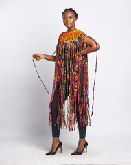 Ankara Women's Mesh Mini jacket - YvonneEx