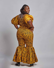 Ankara Women Elastic Maxi Dress - YvonneEx