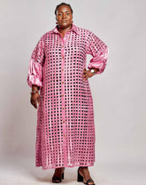 Satin Women's Mesh Jacket with Pressed Buttons - YvonneEx