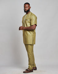 Men's Polished Cotton Suit Set