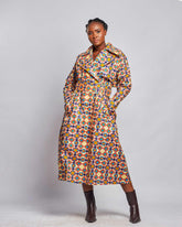 Ankara Women's Long Jacket Dress - YvonneEx