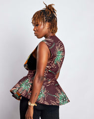 Ankara Women Elastic Blouse Top - YvonneEx