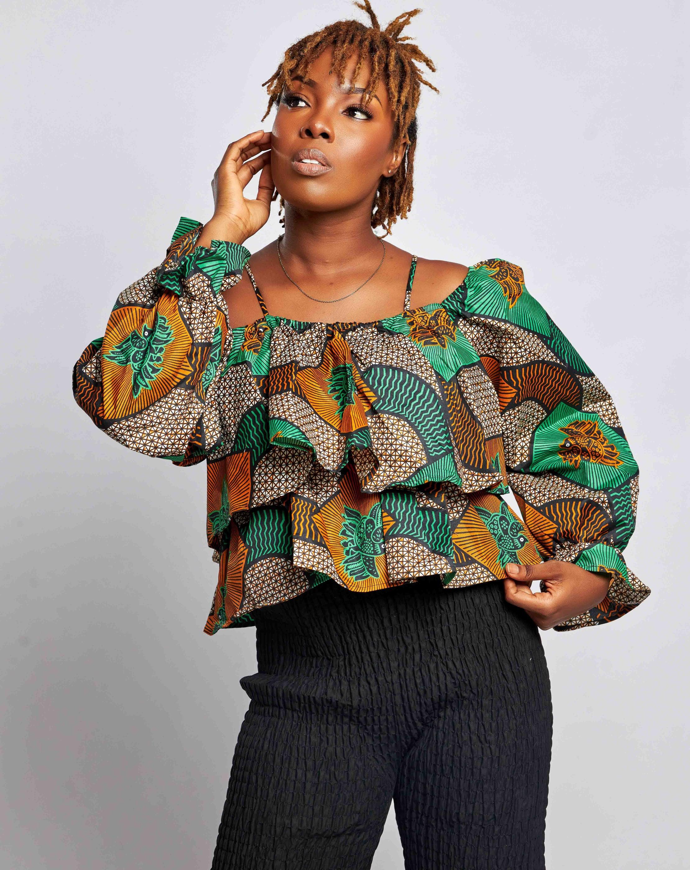 Ankara Women throw over jacket - YvonneEx