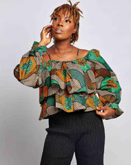 Ankara Women throw over jacket - YvonneEx