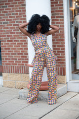Blossom African Print Jumpsuit