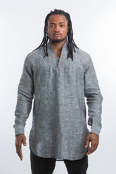Men's Breathable Linen Shirt - Slim Fit