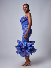 Ankara Elastic Bodycon Dress