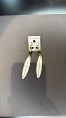 Minimalist Tribal Surfboard Earrings β Stainless Steel Boho Statement