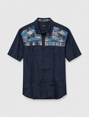 Denim Patch Shirt (Slim Fit)