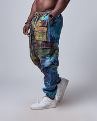 Heritage Batik Linen Cargo Pants
