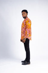 Men's Vibrant Abstract Print Shirt