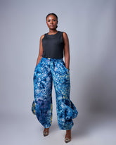 Women's Abstract Tie-Dye Palazzo Pants
