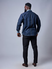 Denim Fusion Shirt - LS