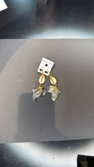 Mother of Pearl and Africa Map Dangle Earrings - Cowrie Shell Jewelry