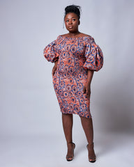 Ankara Elastic Form Fitting Dress