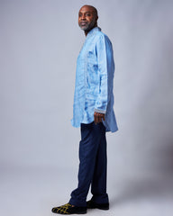 Men's Breathable Linen Shirt - Slim Fit for Summer