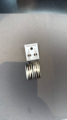 Rectangular Zebra Print Dangle Earrings - Exotic Animal Print Jewelry