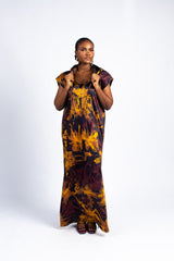 Batik Desires - Sleeveless Poncho w/Hood