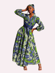 Premium African Print Yaa Dress