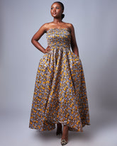 Ankara Women Elastic Maxi Dress