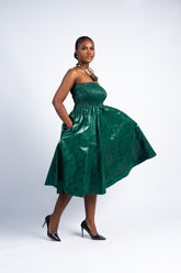 Strapless Midi Dress (Multiple Colors)