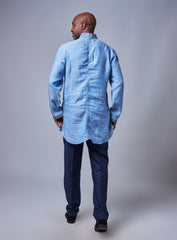 Men's Breathable Linen Shirt - Slim Fit for Summer