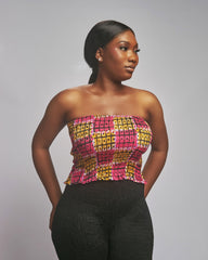 Ankara Print Tube Top