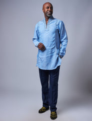 Men's Breathable Linen Shirt - Slim Fit for Summer