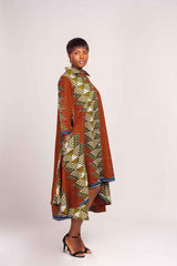 Ankara Women's Shirt High Low dress - YvonneEx