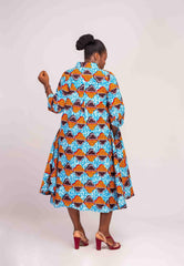 Ankara Women's Shirt High Low dress - YvonneEx