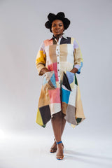 Linen Patched Dress (Short) - YvonneEx